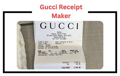 fake gucci receipt generator|chipotle receipt generator.